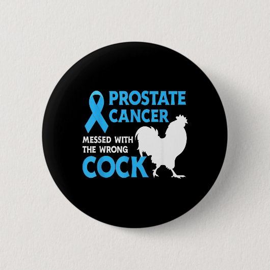 Prostatakrebs hat sich mit dem falschen Krebs ange Button (Vorderseite)