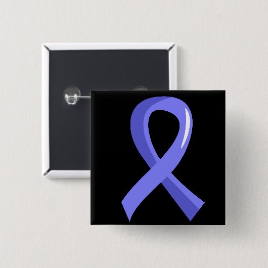 Prostatakrebs-hellblaues Band 3 Button (Vorne & Hinten)