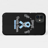 Prostatakrebs-Hoffnungs-Stärken-Liebe Case-Mate iPhone Hülle (Rückseite (Horizontal))