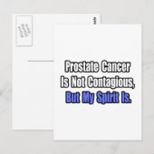 Prostatakrebs ist nicht ansteckend. postkarte (Vorne/Hinten)