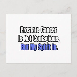 Prostatakrebs ist nicht ansteckend. postkarte