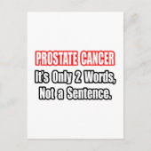 Prostatakrebs.. kein Satz Postkarte (Vorderseite)