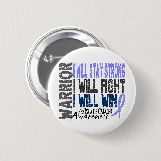 Prostatakrebs-Krieger Button (Vorne & Hinten)