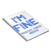 Prostatakrebs-Krieger - ICH BIN FINE Notizblock (Rechte Seite)