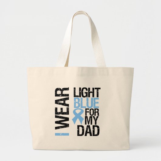 Prostatakrebs Light Blue Ribbon Vater Jumbo Stoffbeutel (Vorne)
