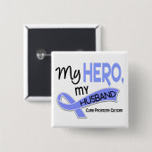 Prostatakrebs MEIN HELD, MEIN EHEMANN 42 Button (Vorne & Hinten)