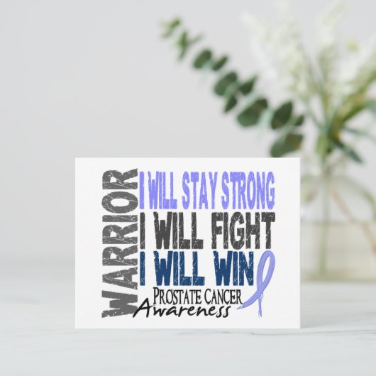 Prostatakrebs Postkarte (Stehend Vorderseite)