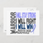 Prostatakrebs Postkarte (Vorne/Hinten)