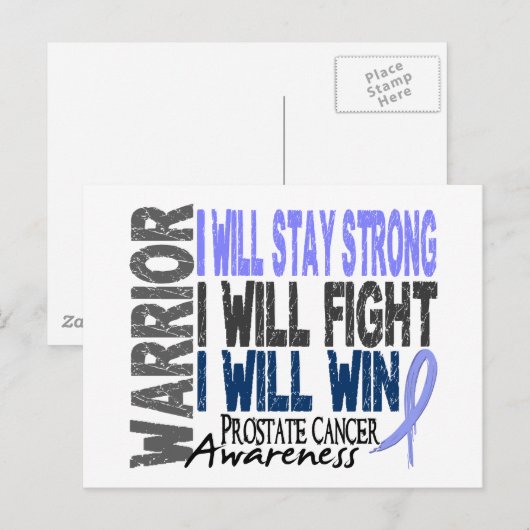 Prostatakrebs Postkarte (Vorne/Hinten)