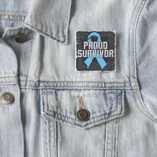 Prostatakrebs Proud Survivor Button (Beispiel)