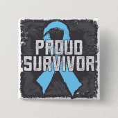 Prostatakrebs Proud Survivor Button (Vorderseite)