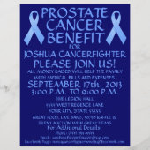 Prostatakrebs Ribbon Benefit Flyer (Vorne)