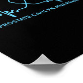 Prostatakrebs-Shirt - Bewusstsein für Prostatakreb Poster (Ecke)