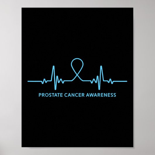 Prostatakrebs-Shirt - Bewusstsein für Prostatakreb Poster (Vorne)