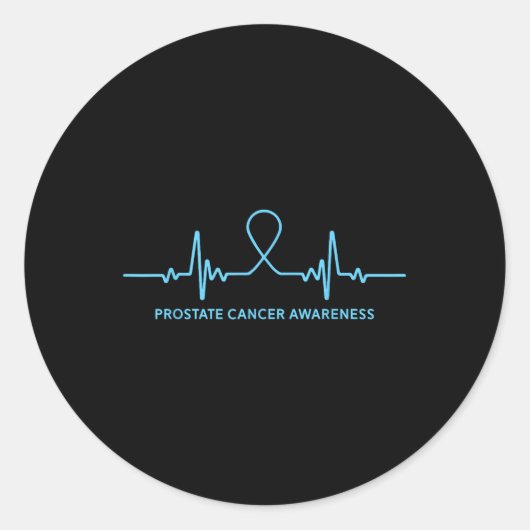 Prostatakrebs-Shirt - Bewusstsein für Prostatakreb Runder Aufkleber (Vorderseite)