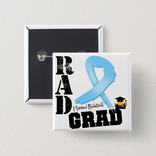 Prostatakrebs Strahlentherapie KRASS Grad Button (Vorne & Hinten)