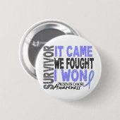 Prostatakrebs-Überlebender, den es wir kam, Button (Vorne & Hinten)