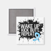 Prostatakrebs Wecke Kick-Hintern-Wiederholung Magnet (Vorderseite/Rückseite)