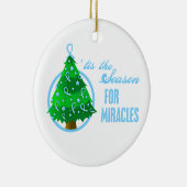 Prostatakrebs-Weihnachtswunder Keramik Ornament (Rechts)
