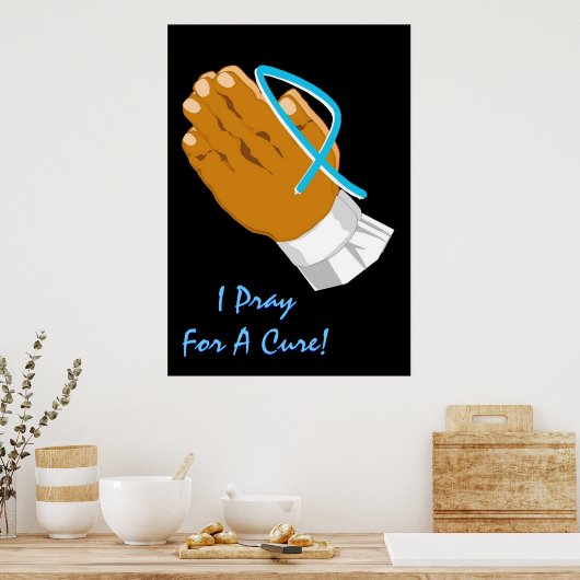 Prostatakrebsbewusstsein, das ich für ein heilende poster (Küche)