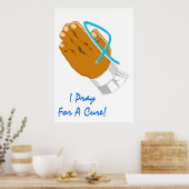 Prostatakrebsbewusstsein, das ich für ein heilende poster (Küche)