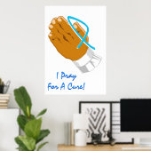 Prostatakrebsbewusstsein, das ich für ein heilende poster (Heimbüro)