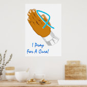 Prostatakrebsbewusstsein, das ich für einen Heiler Poster (Küche)