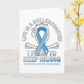 Prostatakrebsbewusstsein hellblau karte (Gelbe Blume)