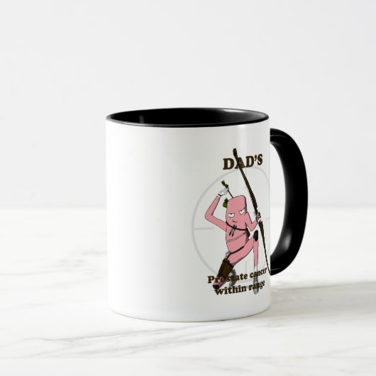 Prostatakrebsgeschenk für Ihren Vater Tasse (VorderseiteRechts)