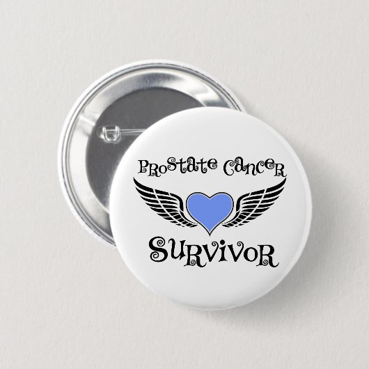 Prostatakrebsüberlebung Button (Vorne & Hinten)