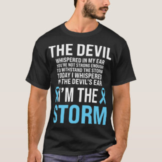 Prostate Cancer Awareness Light Blue Ribbon Vater T-Shirt