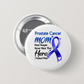Prostate Cancer Awareness Month Ribbon Geschenke Button (Vorne & Hinten)