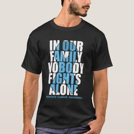 Prostate Cancer Awareness Month Supporter Fighter T-Shirt (Vorderseite)