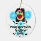 Prostate Cancer Guardian Angel Keramikornament (Links)