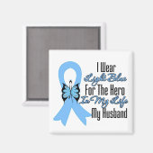 Prostate Cancer Ribbon Hero Mein Mann Magnet (Vorderseite/Rückseite)