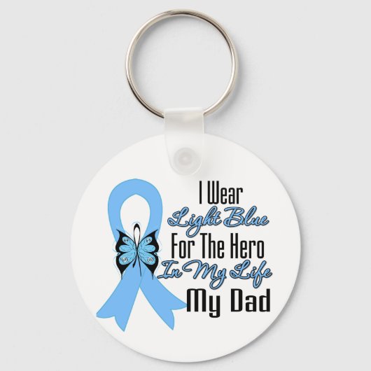 Prostate Cancer Ribbon Hero Mein Vater Schlüsselanhänger (Vorderseite)