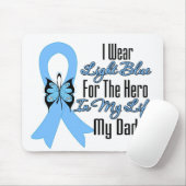 Prostate Cancer Ribbon Hero My Daddy Mousepad (Mit Mouse)