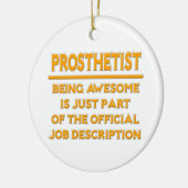 Prosthetist .. Offizielle Jobbeschreibung Keramik Ornament (Links)