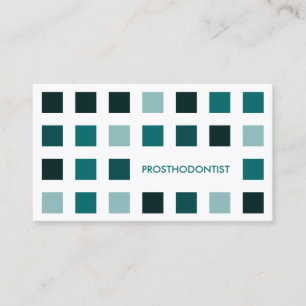PROSTHODONTIST Modquadrate Visitenkarte