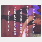 Prostitute Julia S. Kirpich Fleece Blanket (Vorderseite (Horizontal))