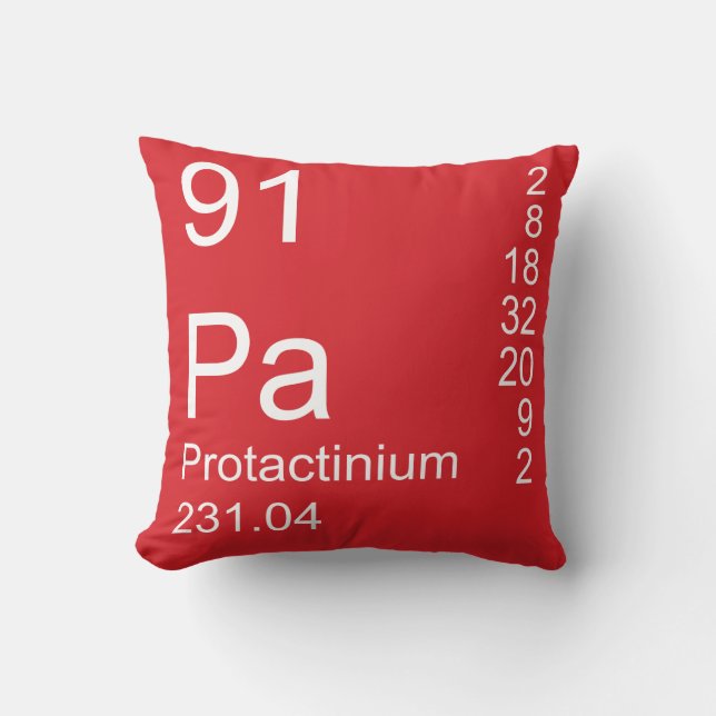 Protactinium Kissen (Vorderseite)