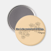 Protagoras Magnet (Vorderseite/Rückseite)