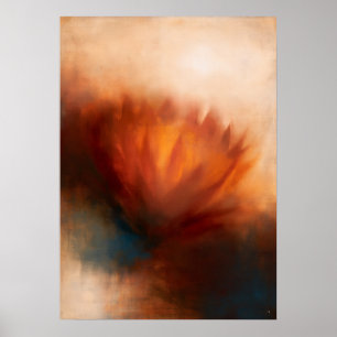 Protea Atmosphärische Florale Abstraktion Poster