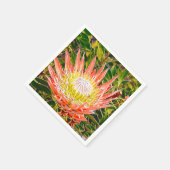 Protea Australische Blumenfotografie Serviette (Ecke)