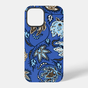 Protea Batik Hawaiian Tropical Floral Blau iPhone 12 Pro Hülle