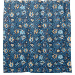 Protea Batik Hawaiian Tropical Floral Duschvorhang
