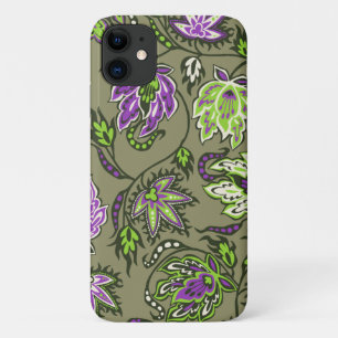 Protea Batik Hawaiian Tropical Floral Khaki Case-Mate iPhone Hülle