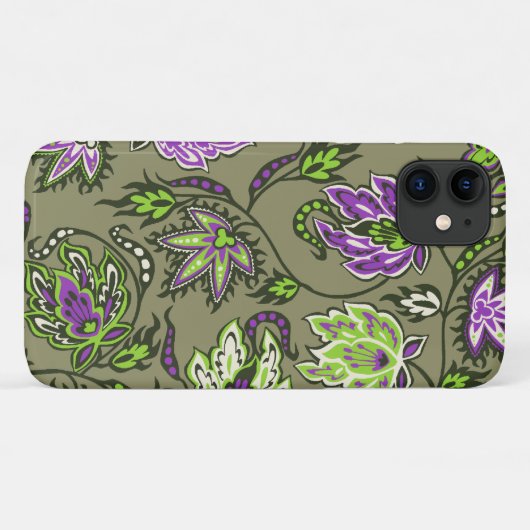 Protea Batik Hawaiian Tropical Floral Khaki Case-Mate iPhone Hülle (Rückseite (Horizontal))