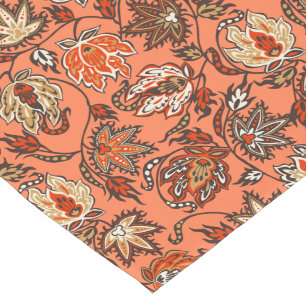 Protea Batik Hawaiian Tropical Floral Kurzer Tischläufer