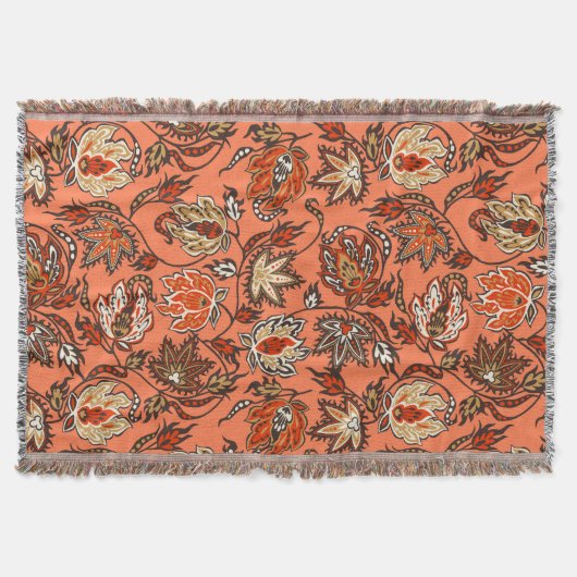 Protea Batik Hawaiian Tropical Throw Blanket Decke (Vorderseite)
